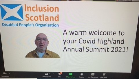 Delighted and excited to be attending the @InclusionHigh Covid Highland Annual Summit 2021 today
#inclusion #Disability #influencingchange #Highlands