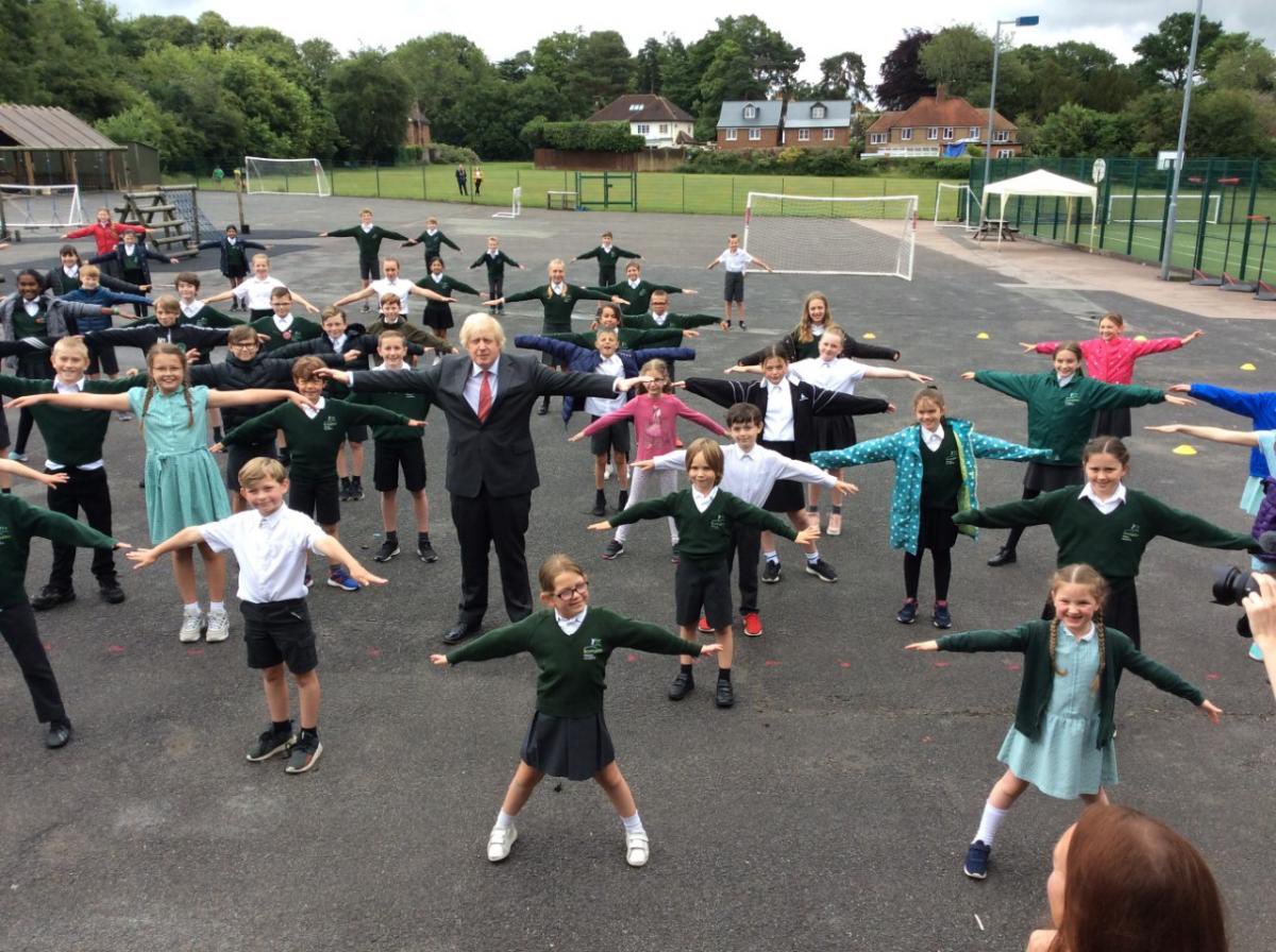 Here he is as a schoolchild and a scientist for PH England