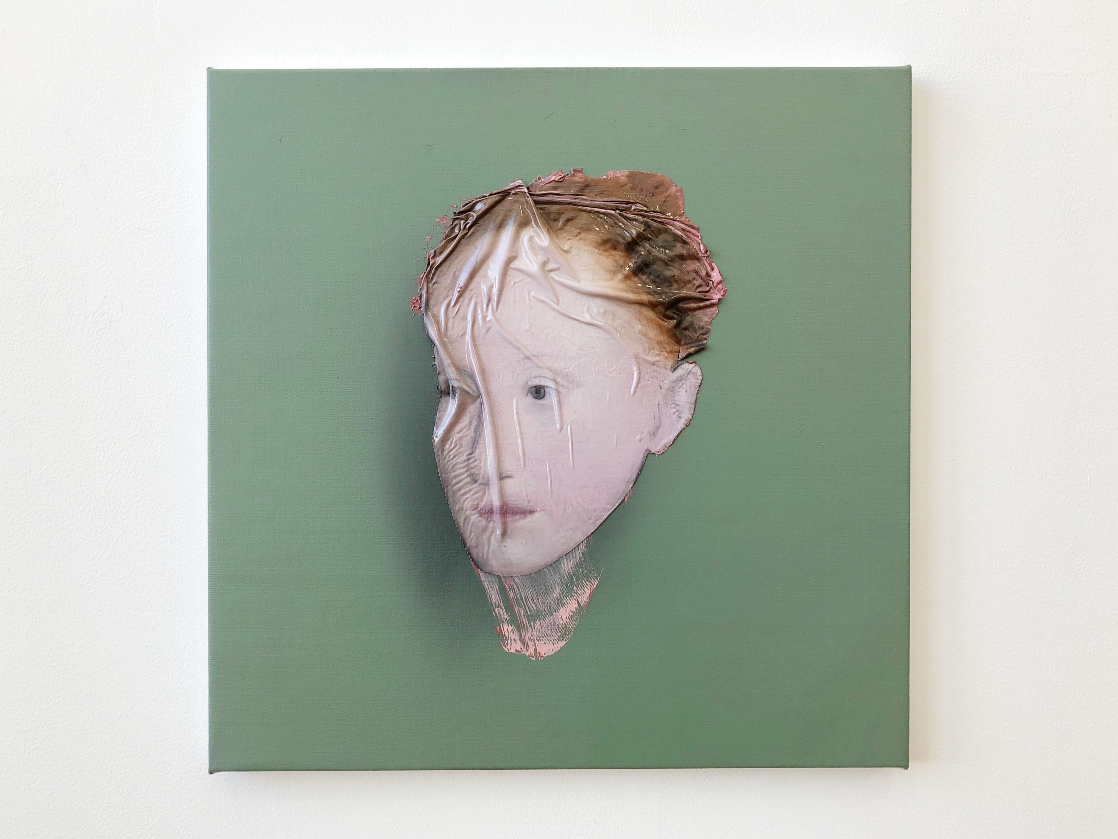ランキングや新製品 東京藝術大学 信英 シニョン アート作品 アクリル？ 油彩？ ② 絵画