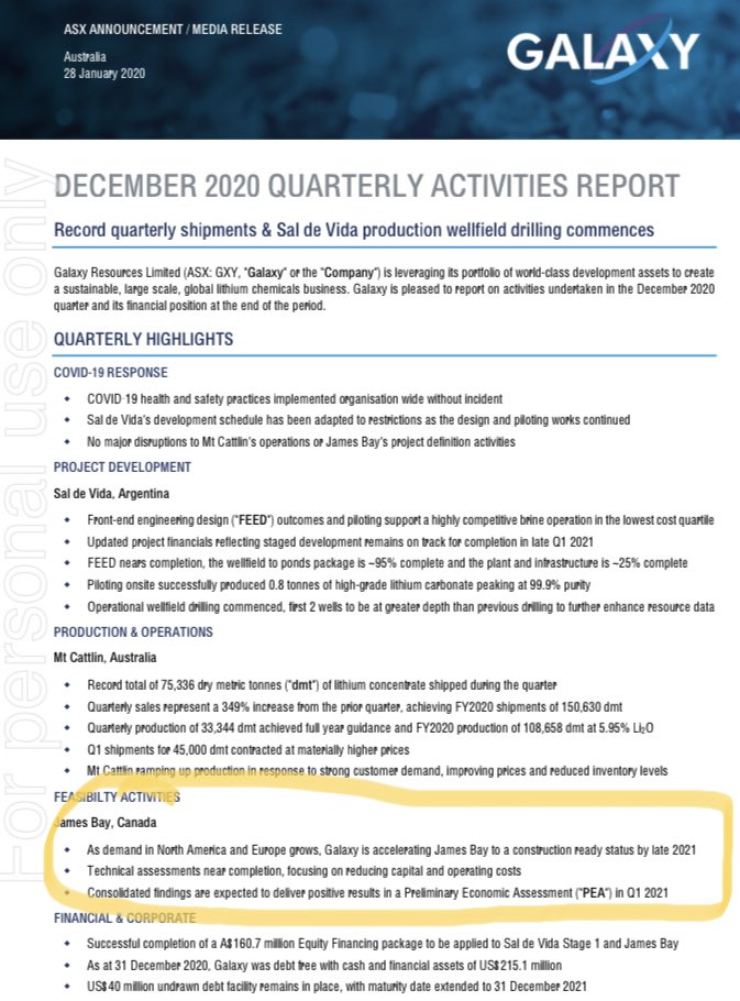 LithiumIonBull's tweet photo. $GXY James Bay construction ready end 2021?!
✅$LTHM @pallinghurst in NEWmaska,
✅Ganfeng-esque $PLL/$SYA deal
✅permitting + C$15M $CRE new equity
#QuebecRocks! re-emerging as important corner of #NorthAmericaLithiumTriangle
#HydroxideHub
PS - Awaiting NAL bid outcome https://t.co/cktfLY5zto