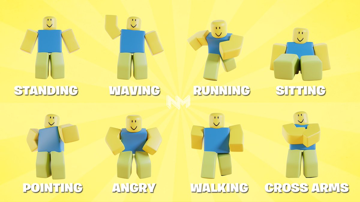NotzyFX_'s tweet photo. Here's a posing guide that I made. Credit to  @glenticova since I was inspired by his posing guide and Its really good. There are total 24 poses that I made here. Hopefully this will help

Dont forget to bend all limbs btw.

❤️'s and 🔁's are appreciated.
#RobloxGFX #RobloxDev https://t.co/pFNUCe8nEc