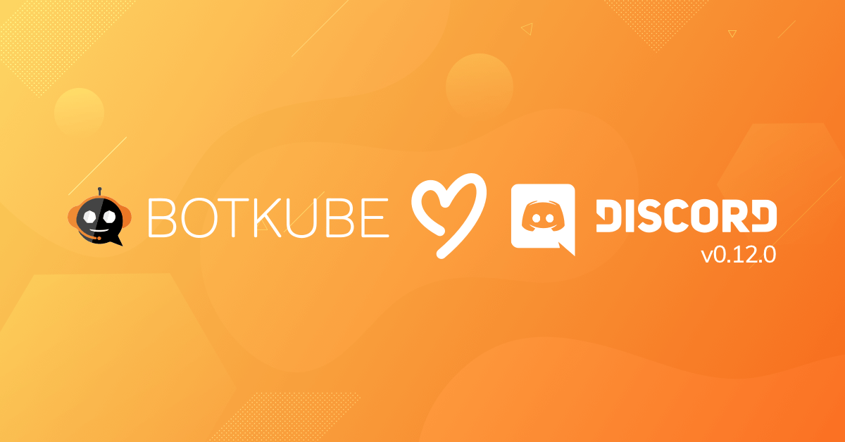 PrasadG193's tweet photo. 📢Announcement
#BotKube v0.12.0 has been released 🚀
Highlights:
- @discord integration
- @SlackHQ  in-thread commands
- Improved e2e test coverage
- A bunch of bugfixes and improvements

Changelog: https://t.co/UEgzxla3gu

#Kubernetes #CloudNative @infracloudio https://t.co/1yMs308sfu