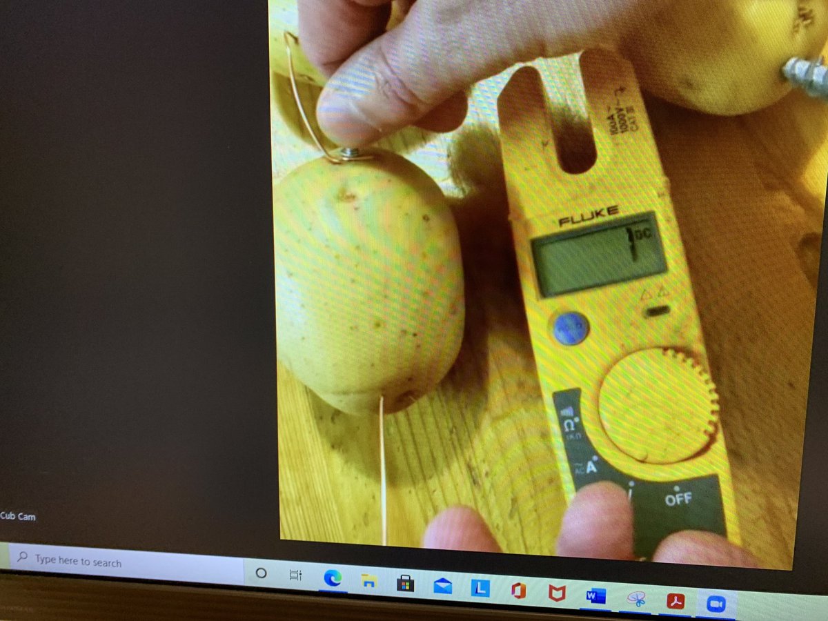 ScoutsWeobley's tweet photo. #cubscout science badge last night,
#virtual experiments, electric volts in potatoes and #elephanttoothpaste. Can’t wait for #beavers tonight #skillsforlife #scouting #cubs https://t.co/cX1bXEmNvb