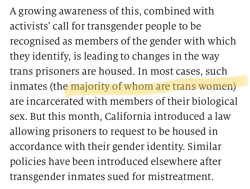 They understand that gender identity does not somehow mitigate male-pattern violence.
