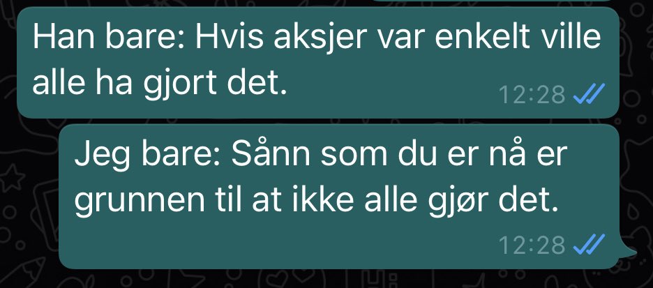 anetteantonsen's tweet photo. Diskuterte aksjer med pappa.. https://t.co/z82mTLzmWj
