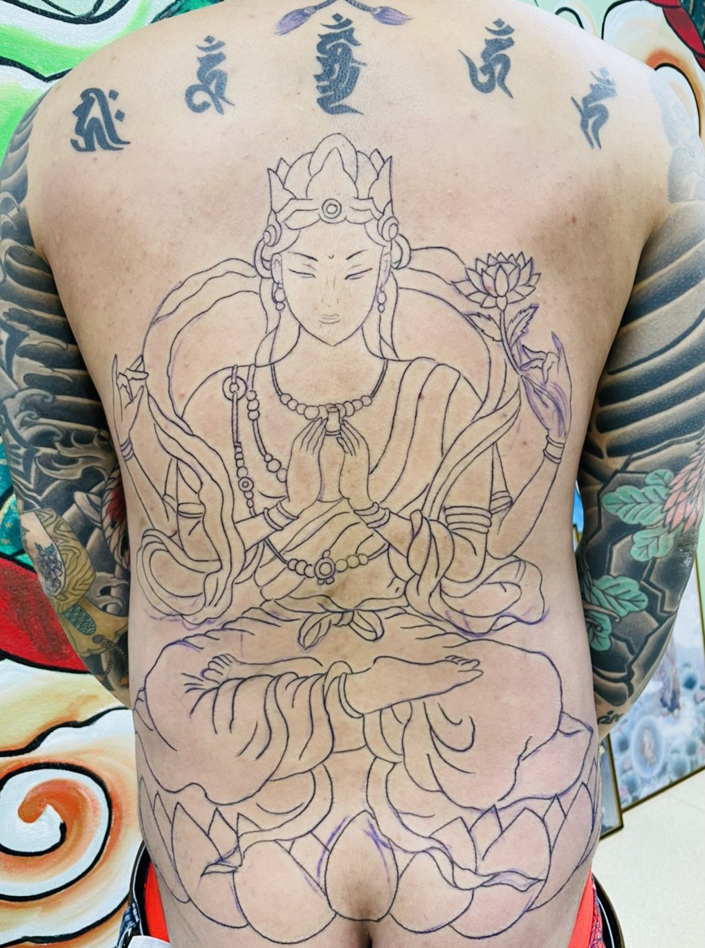 刺青 仙台 彫千代 女彫師 観音菩薩様 筋彫り まだまだこれからだけどね バッチリ仕上げるよー 仙台和彫り 仙台 刺青 Tattoo Tattooartist Tattoolife 女彫師 彫千代 T Co 8zupnkbwmw Twitter