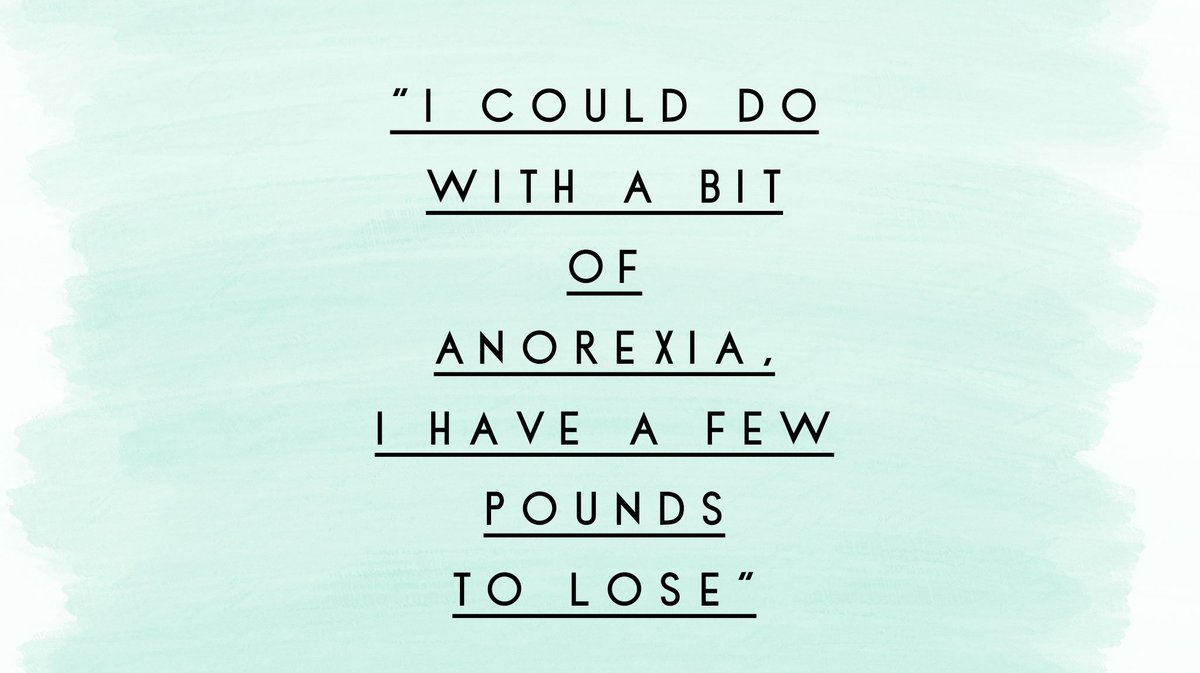 No 3: Wishing you had an ED. Just fuck off. Would you say that to a cancer patient who lost weight through chemotherapy?