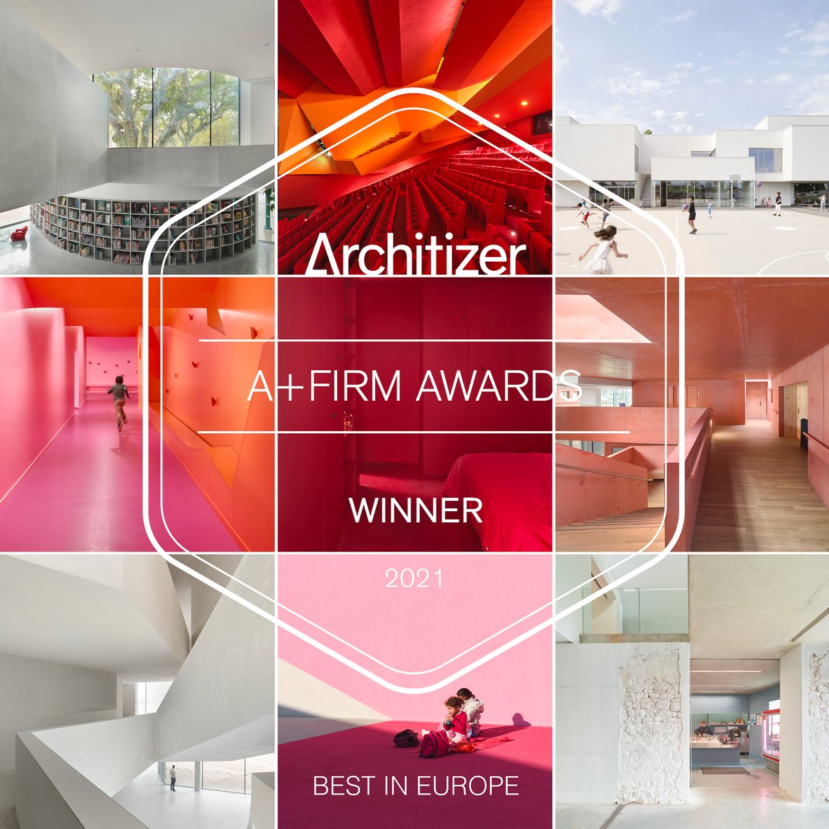 coulon_associes's tweet image. Honored to win the BEST FIRM IN EUROPE @architizer A+FirmAward ! See our work at winners.architizer.com
Special recognition to @EugeniPons  @clguillaume that capture the essence of our architecture. To all of our clients engineers and team members ! Thank you all. 
#Architizer