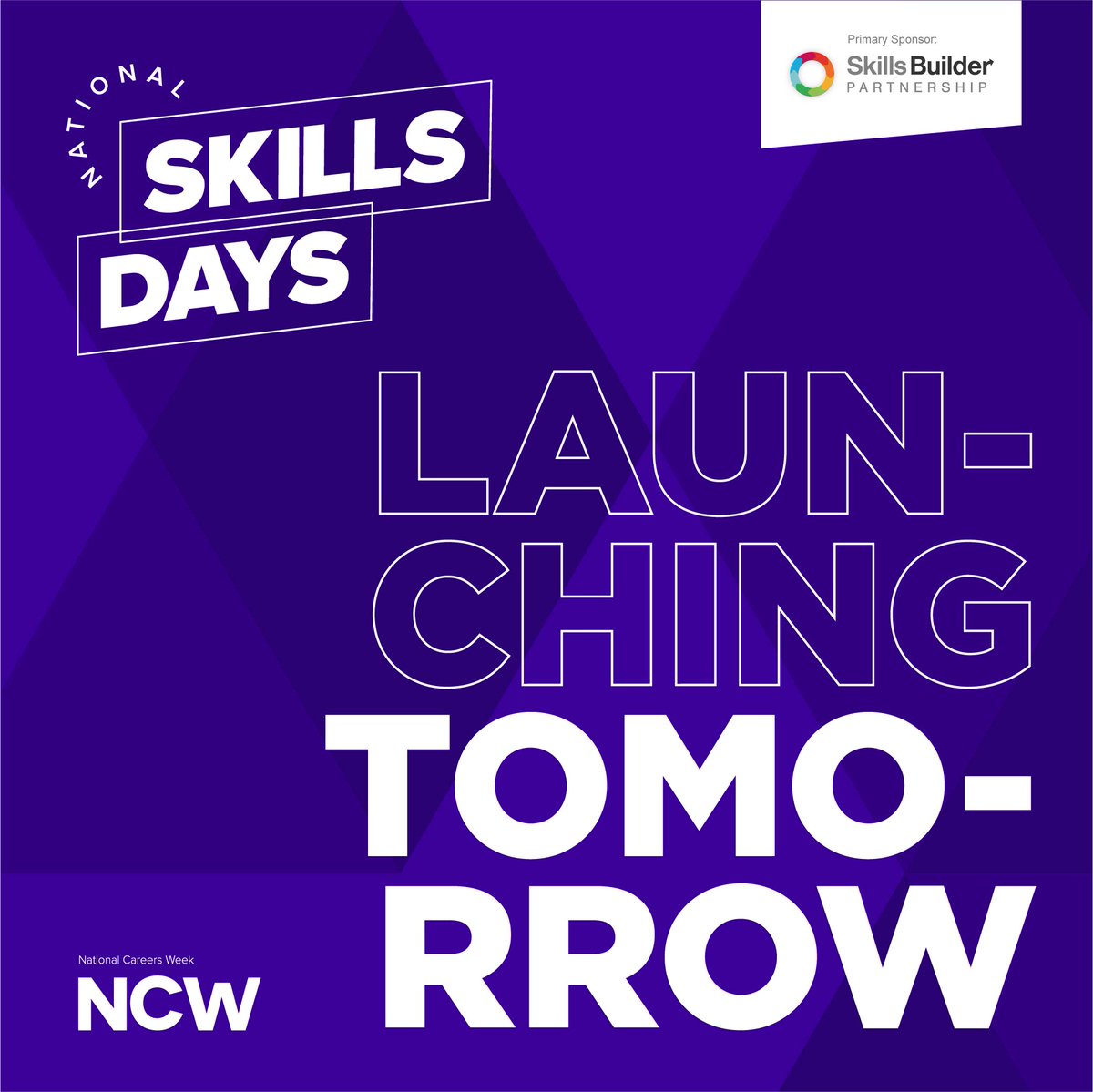 NCW Skills Days launching tomorrow! What are your skills? #myskills #employability