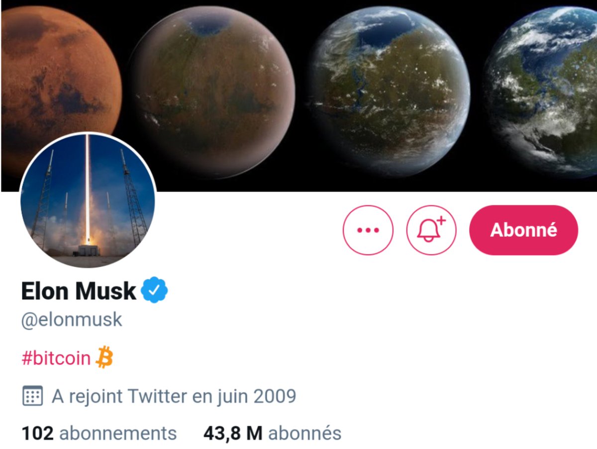 Cryptomalin_com's tweet photo. @elonmusk l'homme le plus riche du monde par sa vision futuriste et d'innovations 🚀

A mis à jour sa bio Twitter par un seul mot : #Bitcoin 

Il est temps de vous y intéresser en lisant notre blog #CryptoMalin :

➡️ https://t.co/hA04pYwnUM

#BTC #ETH #CRO #Crypto https://t.co/QtAvAC5jKj