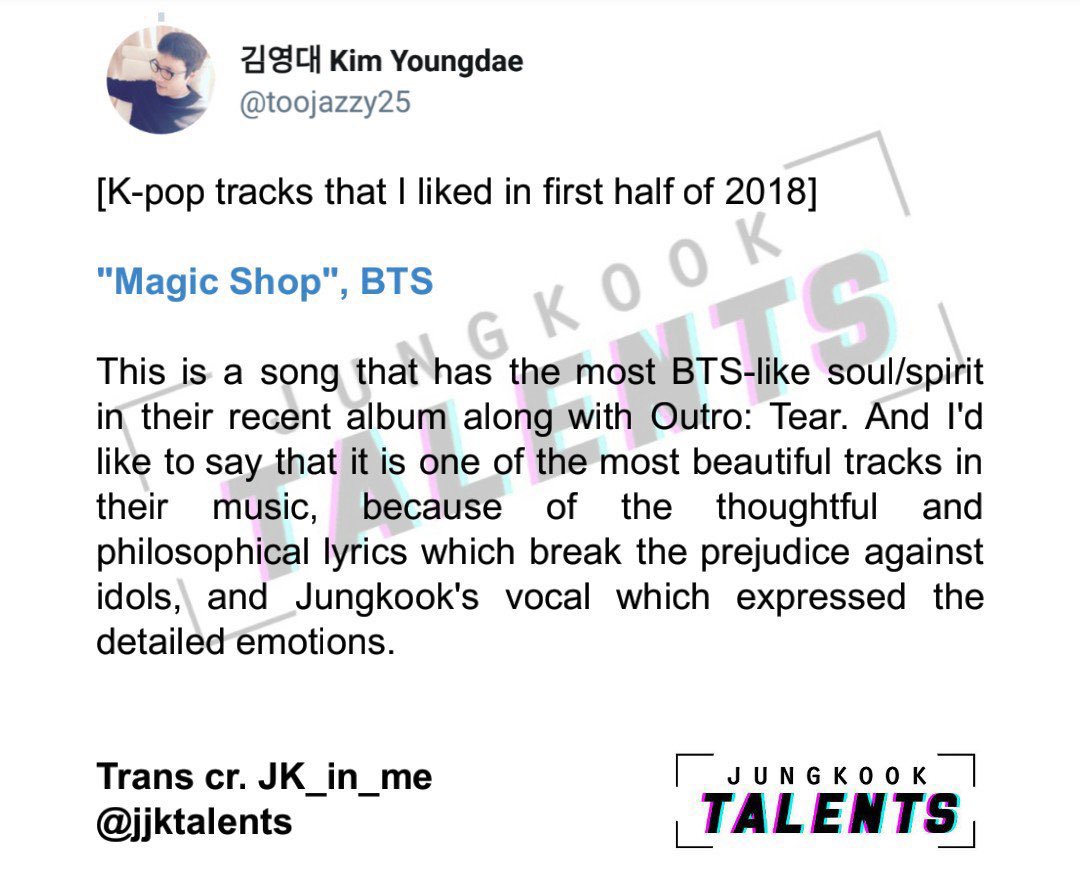 Because of Jungkook’s understanding in emotion, it’s one of the major reasons why music critics and producers have highlighted him often stating that he can bring a listener into a story and bring the song to life.