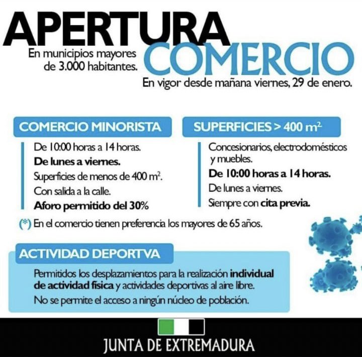 pcdonbenito's tweet photo. Apertura del Comercio en Don Benito. https://t.co/Fgwyd3CaYa