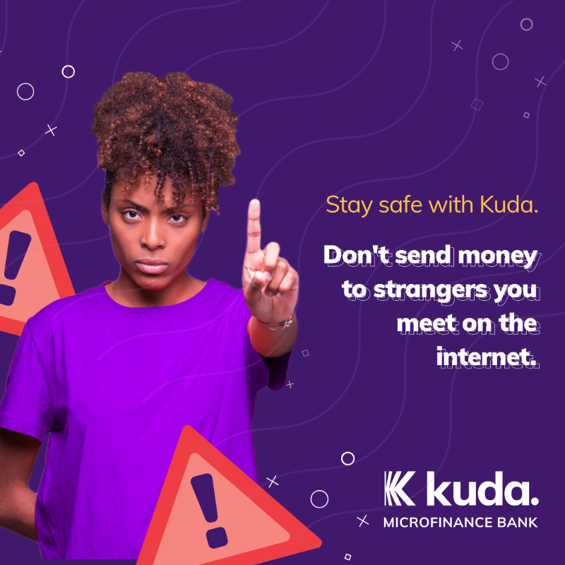 joinkuda's tweet photo. Kuda does not partner with unverified platforms, money doublers and Ponzi schemes. #StaySafeWithKuda