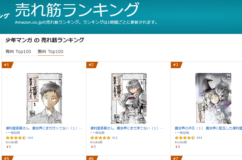 道具屋のメヴェナも登場【無料】で読める番外編!

kindle少年漫画無料ランキング独占中!!

便利屋斎藤さん、異世界にまだ来てない(1) 異世界に転生した便利屋さんと、あまり便利ではない仲間たちの日常   一智和智 https://t.co/HdrfQMBYfh @amazonJPより 