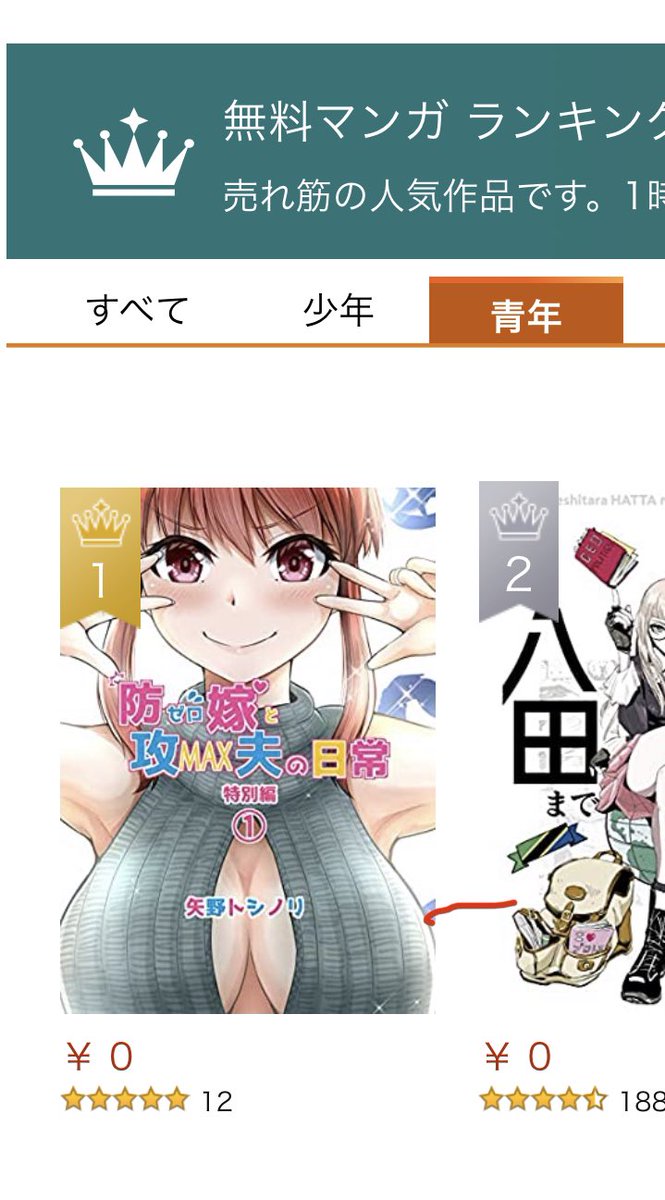 Kindleインディーズ
青年部門ランキング1位きたー!!

防ゼロ嫁と攻MAX夫の日常【特別編】「1」   矢野トシノリ https://t.co/7FMUF8am0r @amazonJPより 