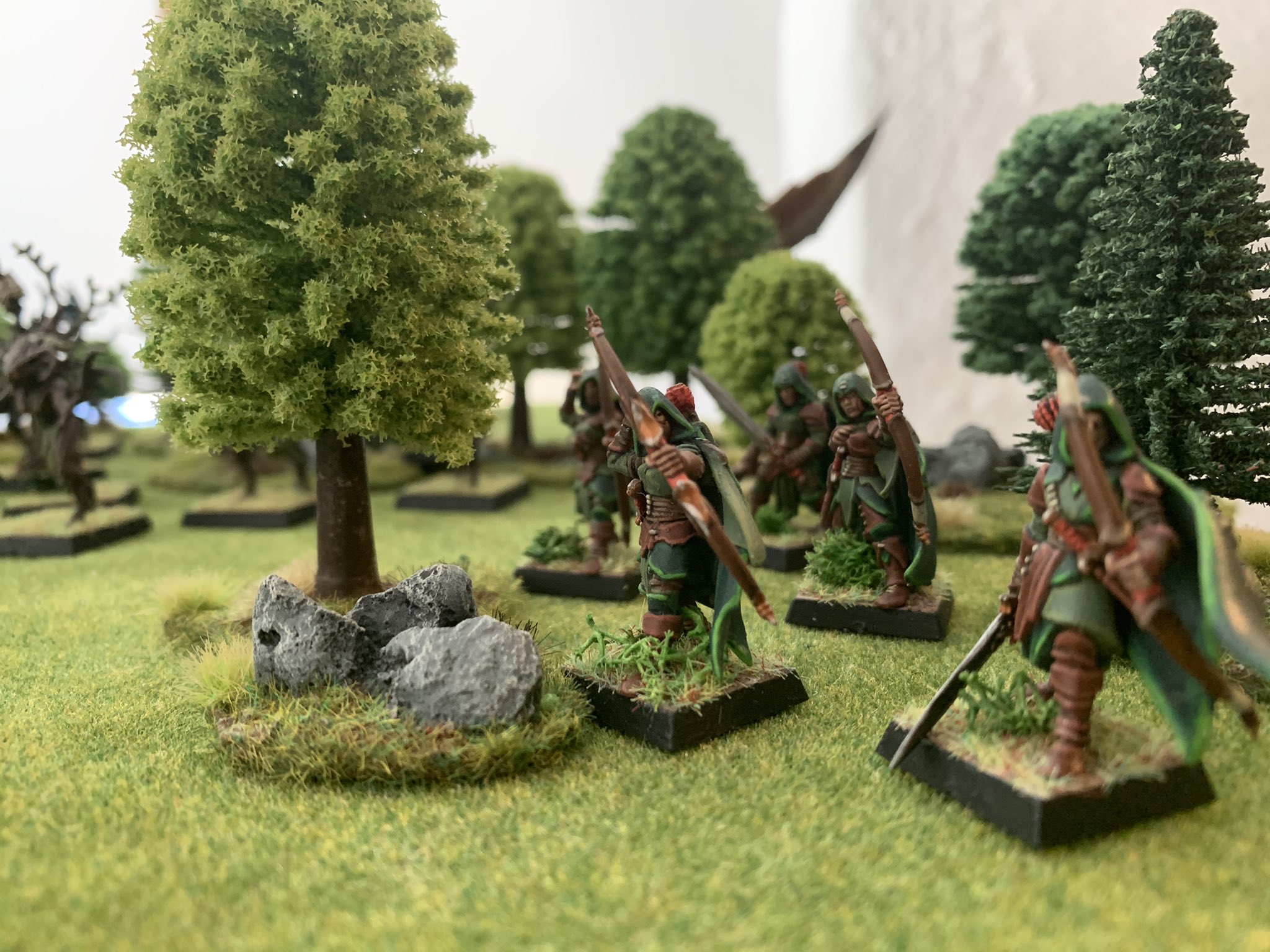 Террейн Wood Elves деревня лесных эльфов