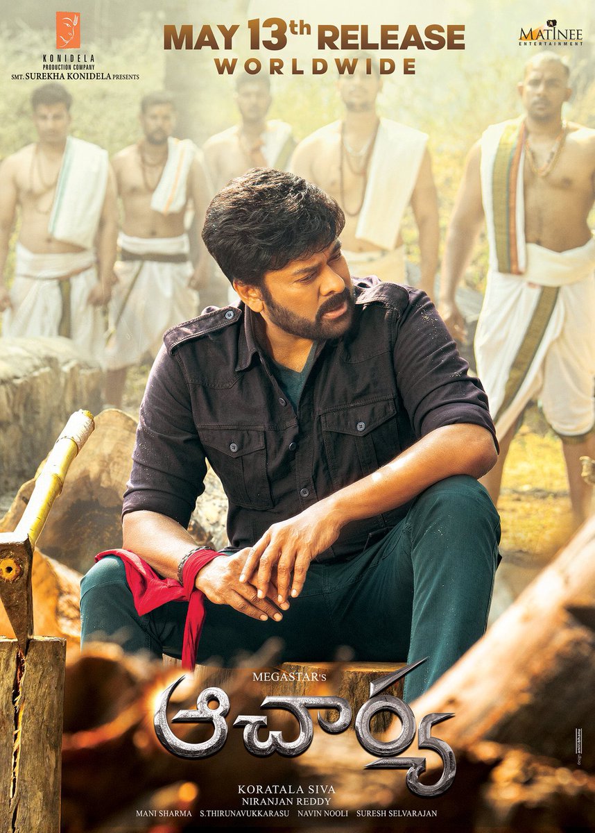 sivacherry9's tweet photo. Boss is Back 🤘🏻

May 13th release worldwide 😎

#JaiChiranjeeva 
#SIDDHAForAcharya 
#AcharyaTeaser https://t.co/f0XPEBcGCY