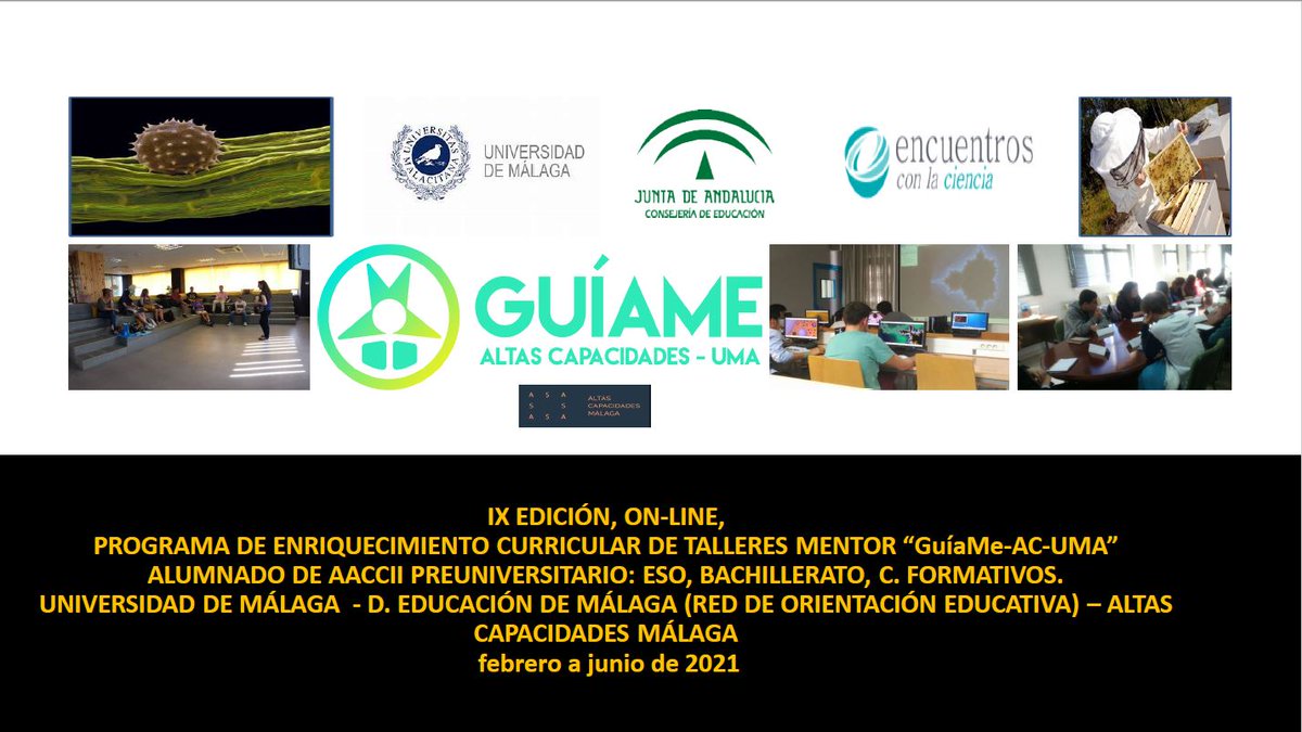 ASAMalaga's tweet photo. Los alumnos que solicitaron acceder a los Talleres Mentor @GuiaME_AC_UMA tiene que hacer su adscripción hasta el 1 de febrero. Debéis cumplimentar, lo antes posible todos los datos en el cuestionario on-line que aparece en el siguiente enlace: https://t.co/9dJfrNkr9m
#ASAMALAGA https://t.co/46gWgVJImS