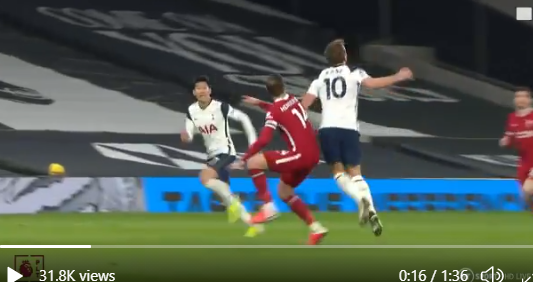Oh no! Henderson unexpectedly shifts his weight downwards and twists away, leaving our hero unbalanced at the same time as he has to play spot the ball.
