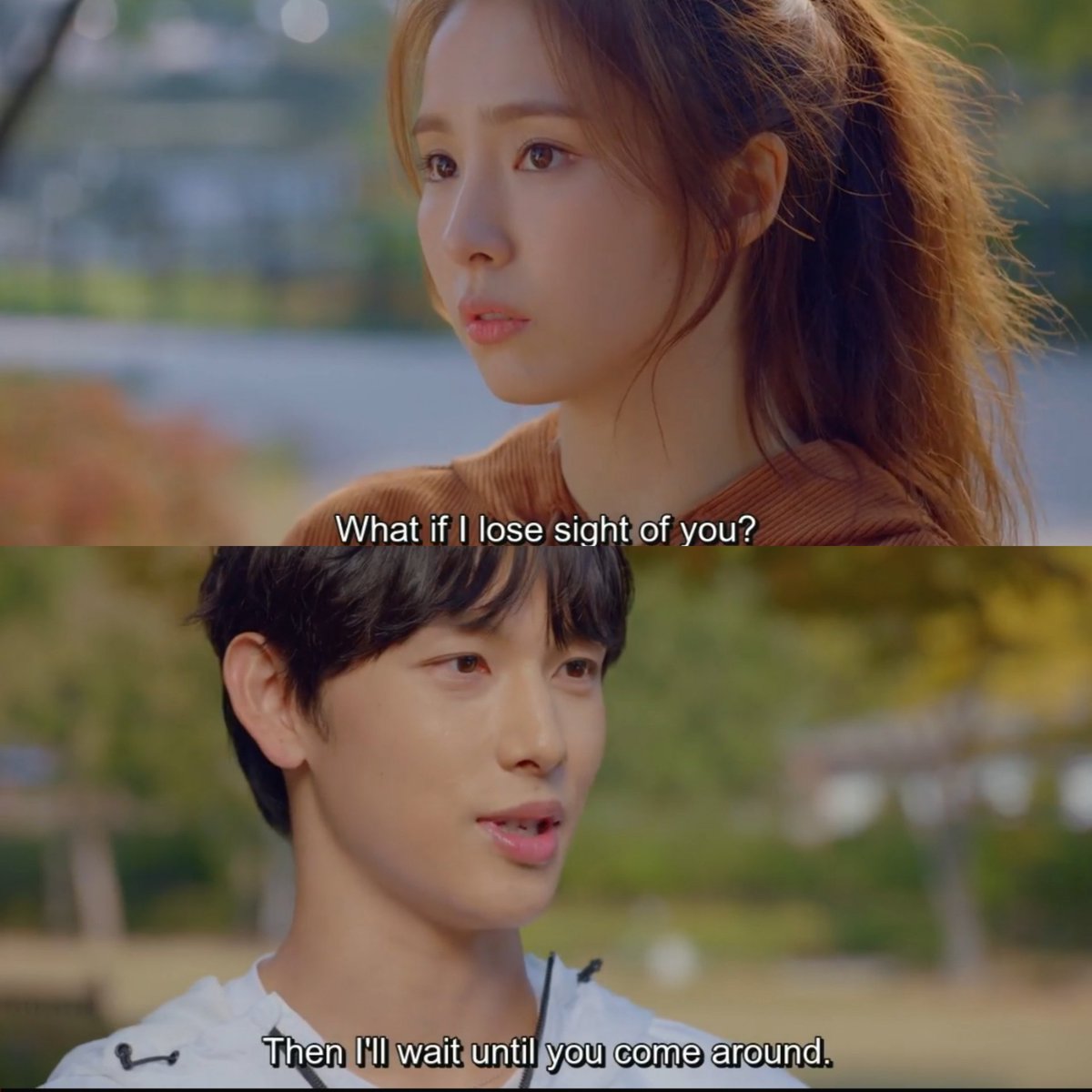 "I waited until I could see you." This can be more than about running. He fulfilled the words he mentioned in ep 6 which for once, someone does not make mijoo feel alone along the journey in life bcs his presence is enuf to make her feel secured by being there for her #RunOnEp14