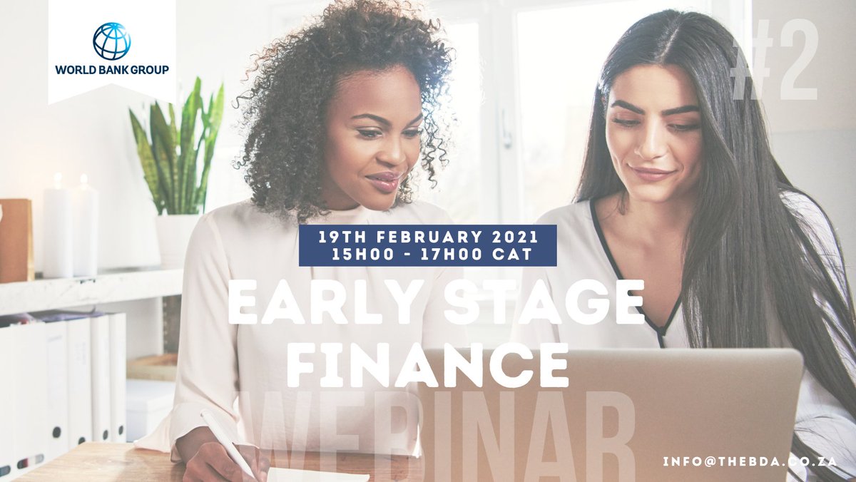 TheBDAgency's tweet photo. Come and join us during the #earlystagefinance webinar by the #WorldBank | To Register: https://t.co/WO8kpZwt4H https://t.co/A2l2Ynvup7