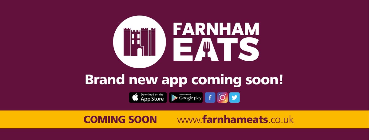 Move over large corporates taking money out of the area..

<a href="/FarnhamEats/">Farnham Eats</a> will support the small businesses in the area by increasing their margins and keeping our money local.

The app and website will be launching soon

#ComingSoon  #Farnham  #Takeaway #keepitlocal #SmallBusiness
