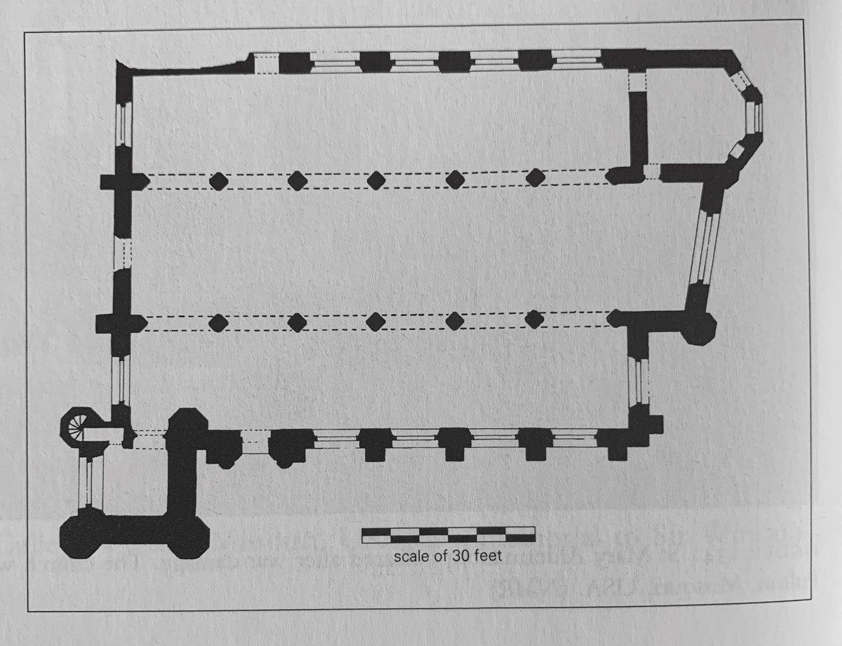 ...as shown by the site plan here. The wonky barrel vault in previous image is to the RHS of the nave. (Image from Paul Jeffrey’s book on Wren’s churches).