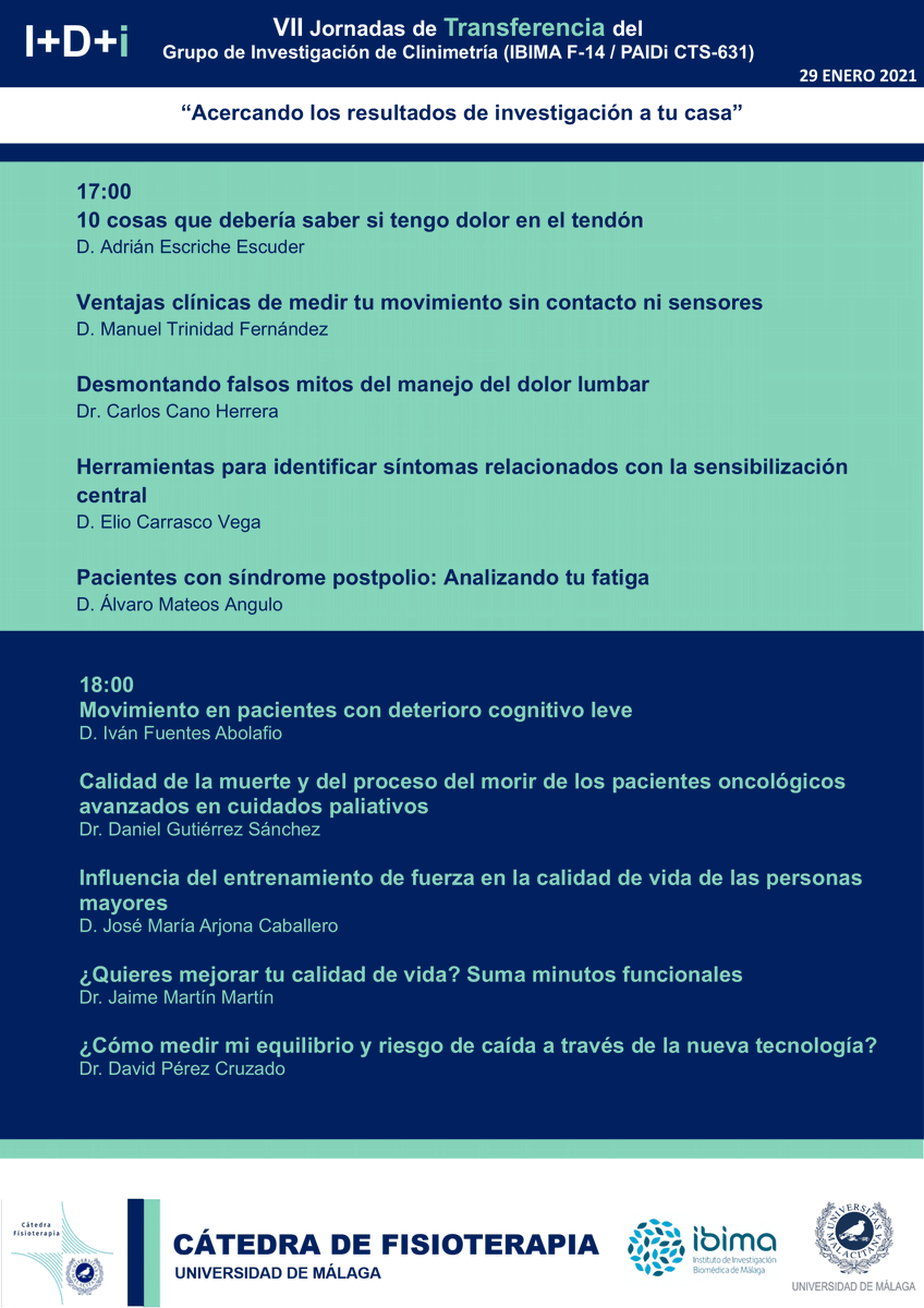 Cátedra Fisioterapia UMA tweet media