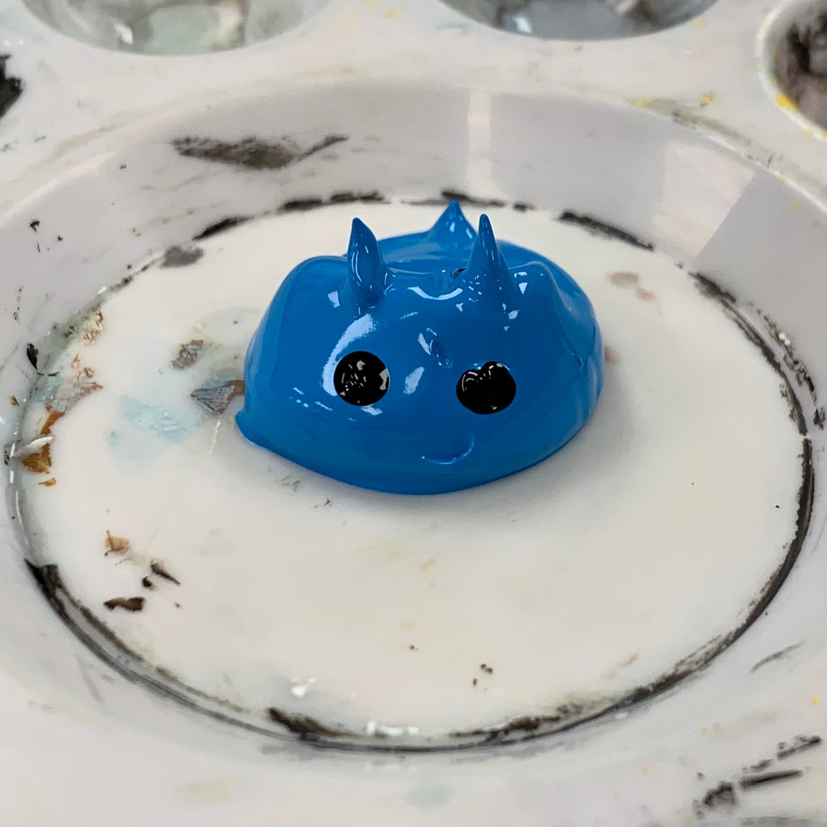 Say hello to Gerbert. The new “class pet” that was created during Studio 2. SOMEtimes Art can be fun &amp; wacky. Creation is everywhere #WhartonArt