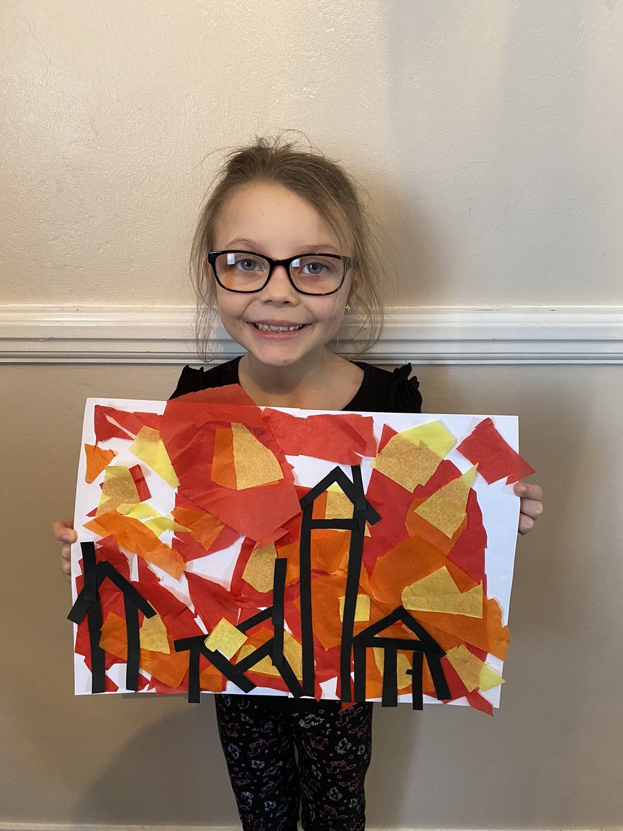 becky7johnson's tweet photo. Millie’s Great Fire of London art work @SHPS_Year2 https://t.co/DMtLU0LQQn