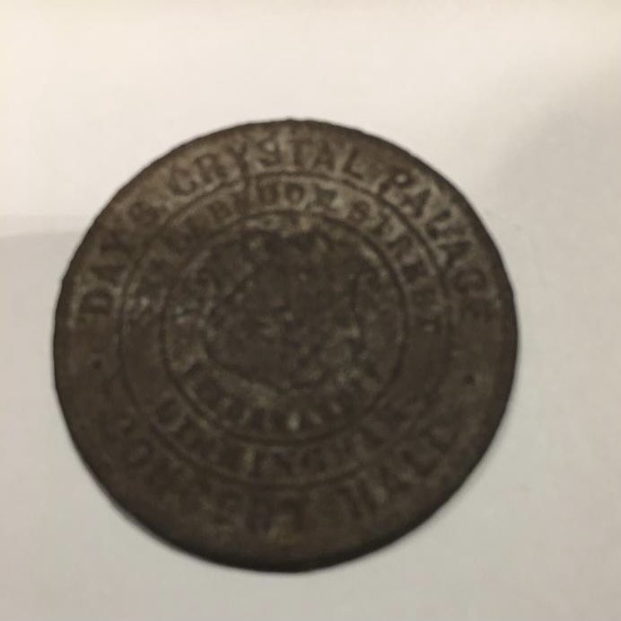 An avid metal detector, here’s a token that Neil discovered from Day’s Concert Hall: photos from Neil Lucas