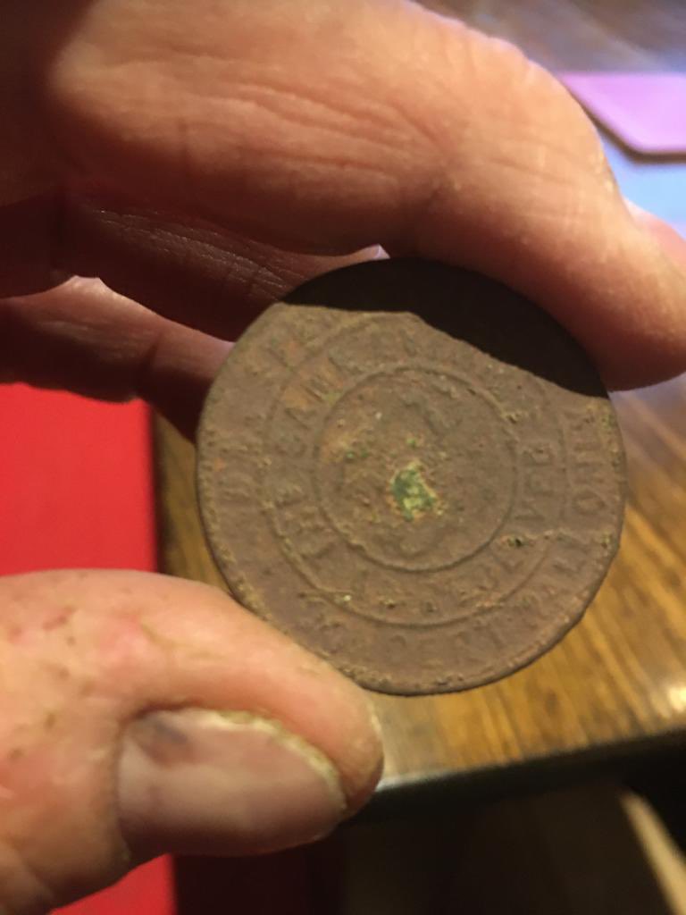 An avid metal detector, here’s a token that Neil discovered from Day’s Concert Hall: photos from Neil Lucas