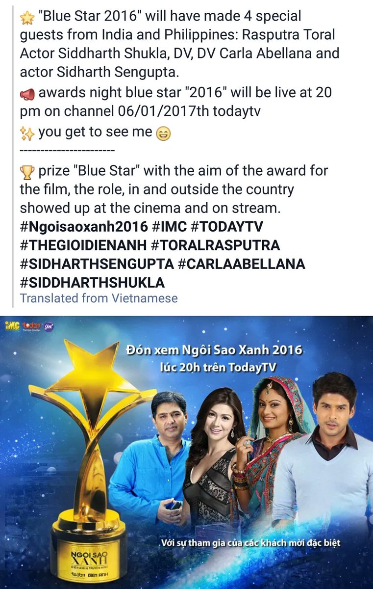 + Sidharth at blue star award 2016 in Vietnam #TimesManOfTheYearSidharth @sidharth_shukla  @Siddians  @SidShukla_1  @Sid_ShuklaFC @itsTeamSidharth