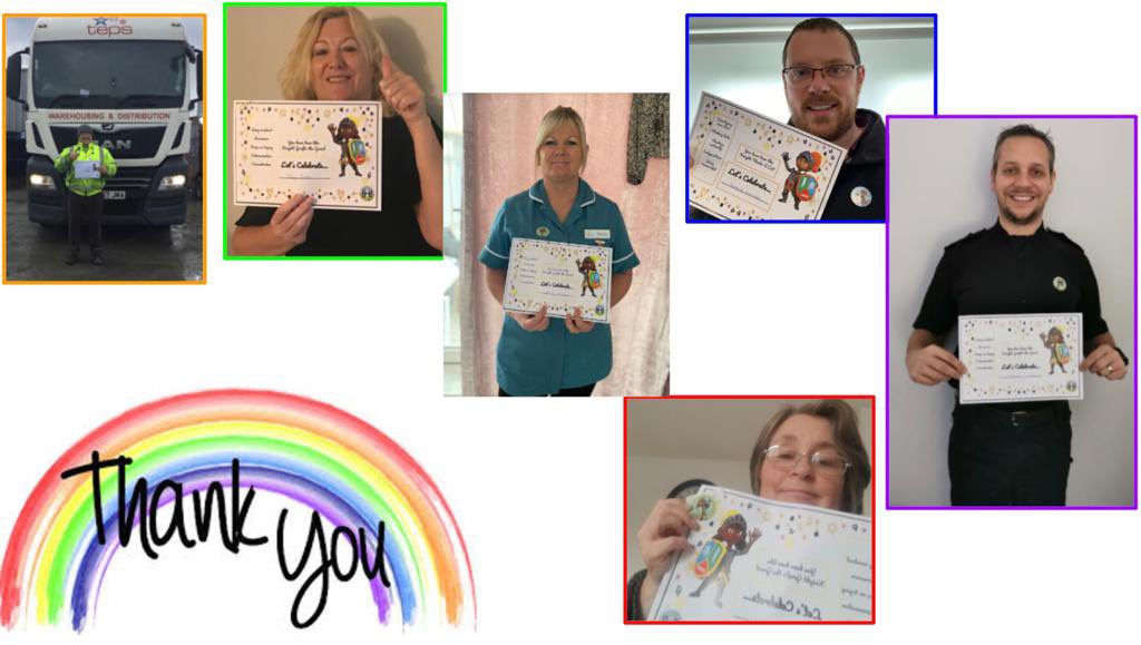 CastleHill_Ips's tweet photo. We have extended our celebration assemblies to include key workers in our community. Here are some with their Learning Knight certificates. Nominations will reopen after our celebration assemblies today #pride #keyworkers  @ASSETEdu https://t.co/adZ7REWDMZ