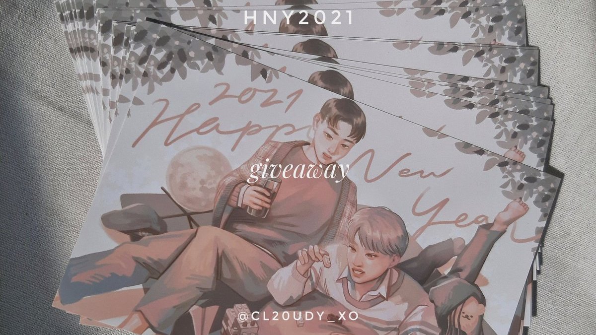 [Giveaway รอบเพิ่มเติม] Happy New Year &amp; Happy Kaisoo Day
🖼️ Postcard 4*6 inch
📮 ออกค่าส่ง 25 บาทนะคะ
*แจกเฉพาะ followers เท่านั้น
📄 อ่านรายละเอียดเพิ่มเติมในฟอร์มนะคะ
forms.gle/EFjz2DupXxqvjH…

#kaisoo #ไอไคซูยู