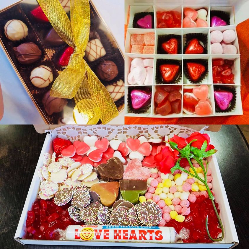 TheFriarTucks's tweet photo. Love is in the air!!!! ❤️❤️❤️❤️
We have our deluxe Belgian chocolates £8.99
Our sweetie heart treat box £6.99
Our letterbox sweet love mix £4.50 
something for everyone ❤️❤️❤️❤️ https://t.co/3zXOmRY55i