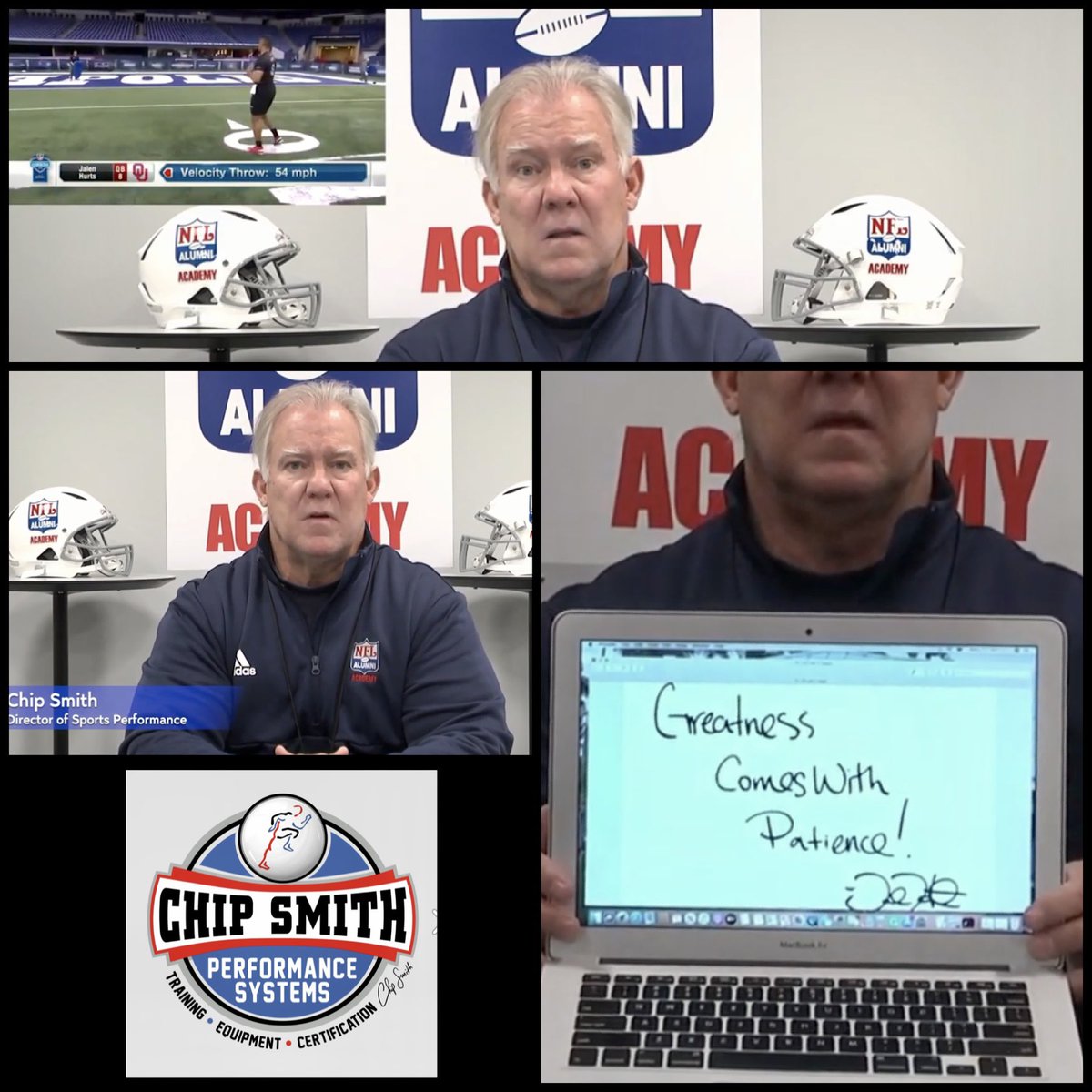 McHenryStrength's tweet photo. Big Day...#MCHSWarriorMindset #7
CHIP SMITH 🏆💪#CSPSFamily
Powerful & Inspirational Talk!!
Encouragement from @NFLAlumni @NFLA_Academy athletes 👏
Coach @CoachChipSmith is the best! https://t.co/G2uZMzAj6q