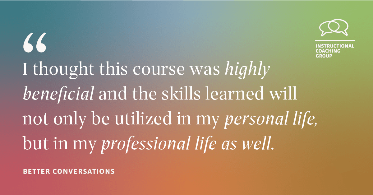 The remainder of our BETTER CONVERSATIONS upcoming start dates for this school year are:
--Feb 16
--Apr 20
This proven workshop, experienced by thousands of educators, helps adults demonstrate empathy, foster trust, redirect toxic convos. 
instructionalcoaching.eventsmart.com/events/virtual…