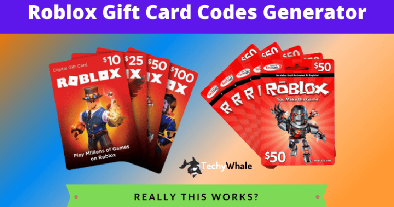 Roblox Free Gift Card Codes Generator