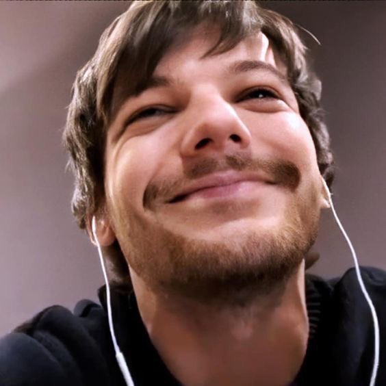 Louis Tomlinson smiling so much to the point his eyes almost disappear — a thread ⁎⁺˳✧༚