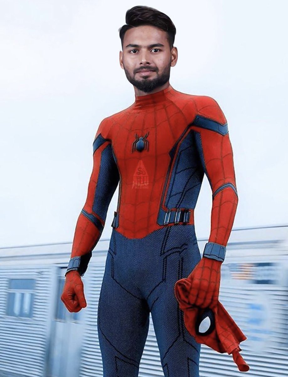 RishabhPant17's tweet photo. Looks like my little song behind the stumps has cast quite the web! Loving all the (e)Spiderman references, keep them coming 🕸️
#RP17 https://t.co/N2YWcYBX6c