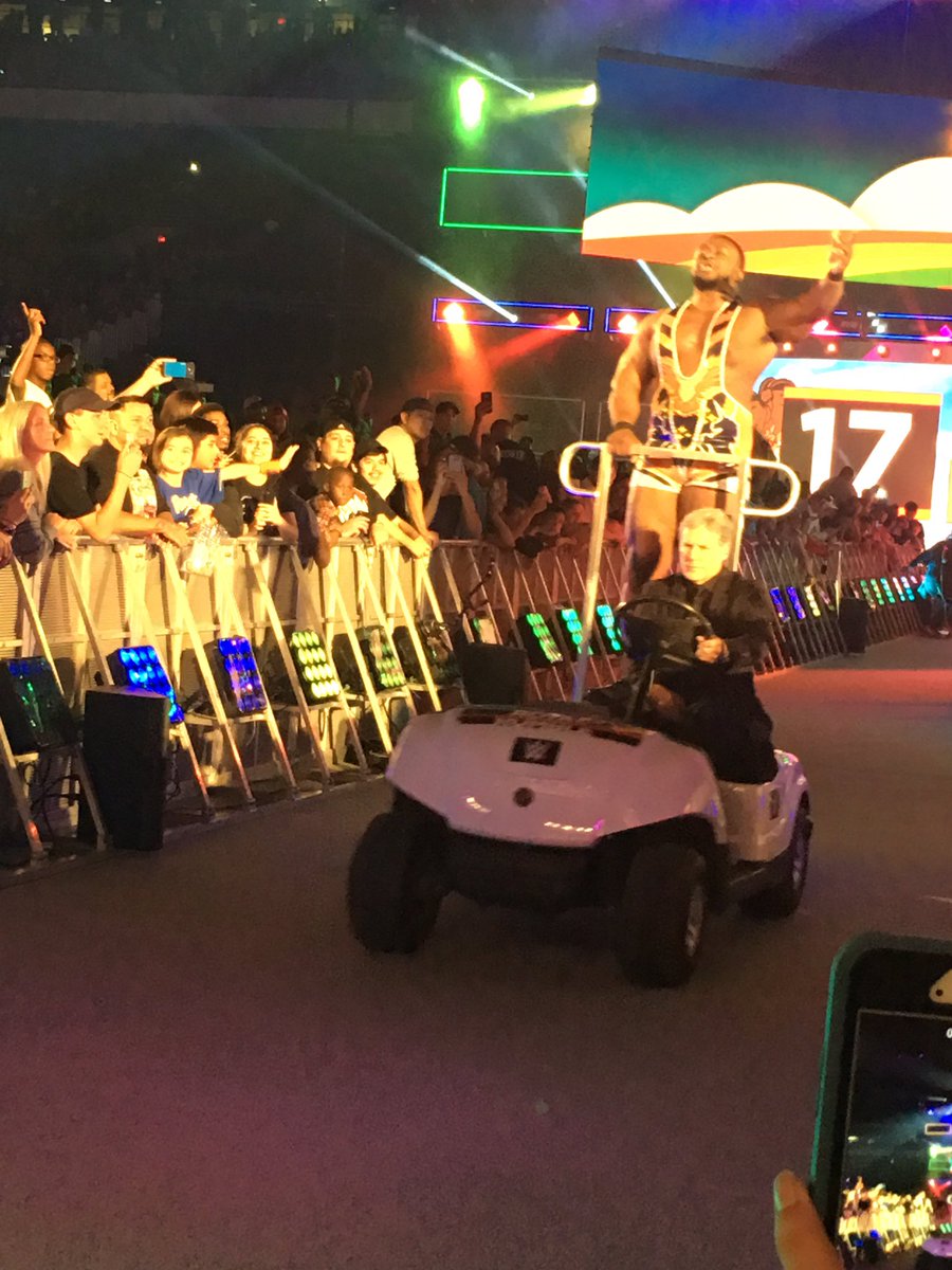 wrestlelamia's tweet photo. Five years ago today some wrestlers came down to the ring for the Rumble like this https://t.co/nzSdY8ebyY