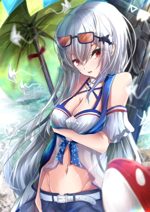 スカジ描いたー
水着スキンめっちゃすき✨
#アークナイツ  #明日方舟 