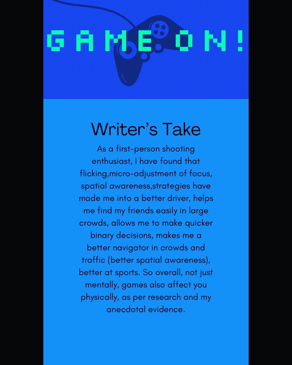 Hacking into an E-Athlete’s brain: Super-Human reactions! Playing video games literally changes the wiring in your brain.
#gaming #videogames #gamer #gamingzone #Onlinegaming #gamingcommunity #CallofDuty #ModernWarfare #GTA #Warzone #cod #PlayStation #XboxSeries #Xbox