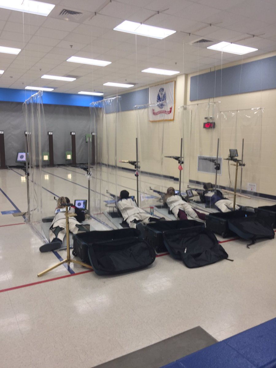 Johnson JROTC Precision Team competing in the Texas State 3 position Air Rifle Championships. This match teams through out the state over three days.