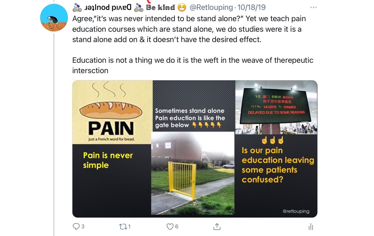 As Lorimer appears to have realized learning is something the individual does not something an educator gives. Clinicians should act as facilitators of learning, trying to understand the needs of the learner.