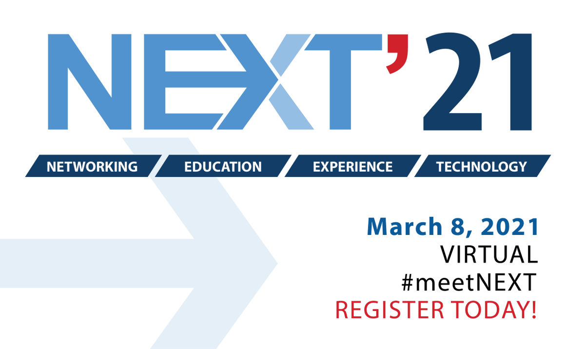 ChicagoMPI's tweet photo. Registration is open for NEXT 2021! @ChicagoMPI’s annual education event! Join us 1-4 p.m. on March 8 on @Convene’s virtual platform. Registration is only $25 for members; $35 for non-members. https://t.co/KUEmHVboq4
#mpicac #meetingprofs #eventprofs #meetNEXT https://t.co/2CW0Qmcbjg