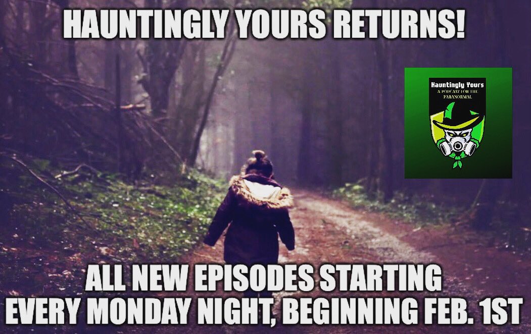 HYPodcastFM's tweet photo. The wait is finally over. All new episodes are coming at you. All new stories. Haunted places. Haunted objects. Haunted people. Are you ready??! 👻👻👻 https://t.co/Eep5eh74Qr