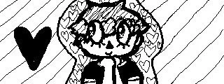 this old miiverse drawing of mine i made at like 13-14 and thougjt i was such a cool artist for 