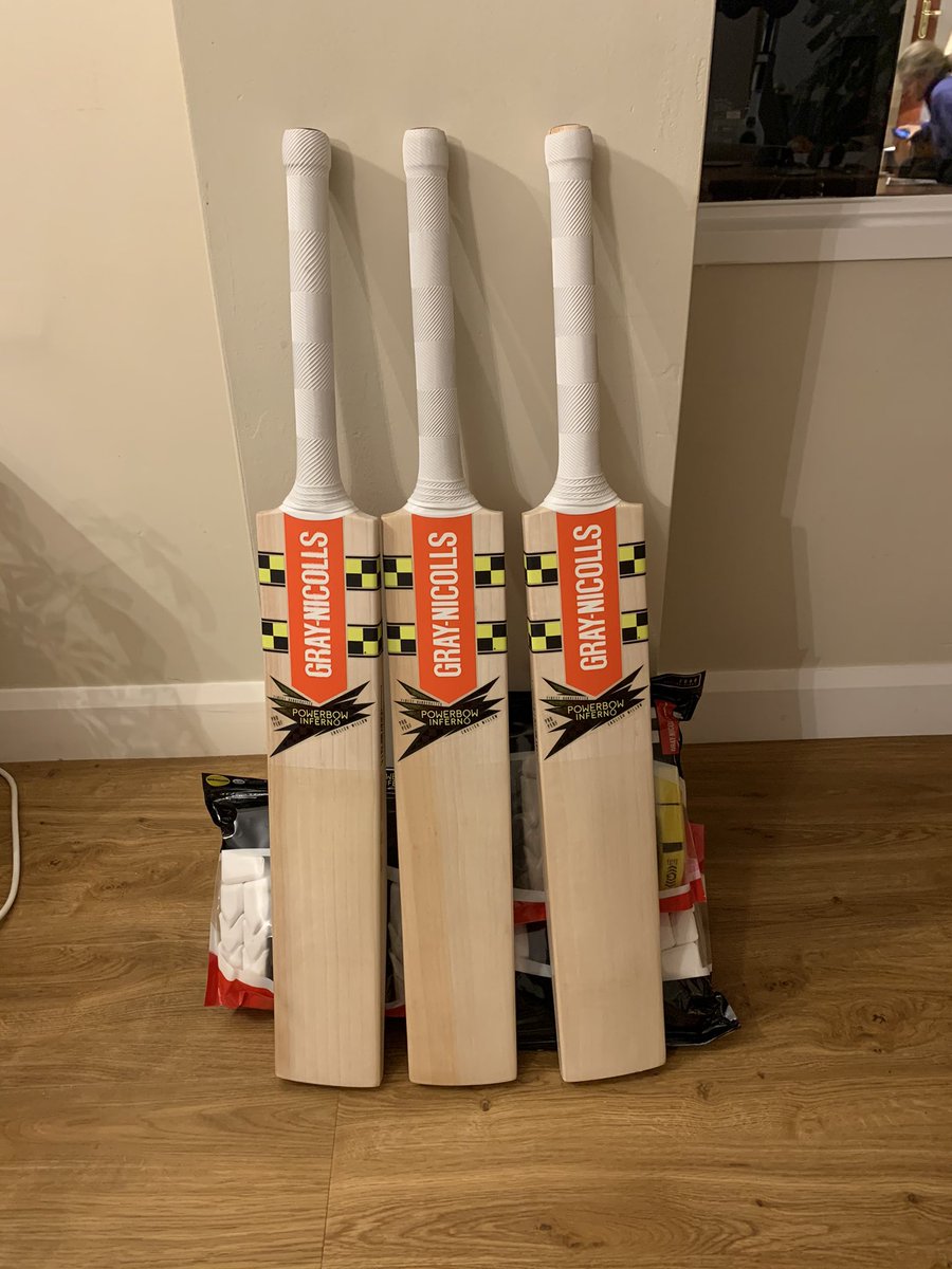 Very lucky to have the continued support from <a href="/graynics/">Gray-Nicolls</a>! Great sticks as always from <a href="/MadeByGrayNics/">GrayNicolls Workshop</a>
